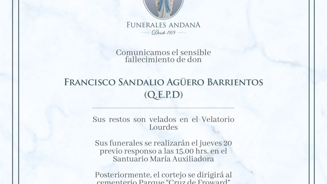 Francisco Sandalio Agüero Barrientos