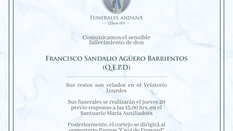 Francisco Sandalio Agüero Barrientos