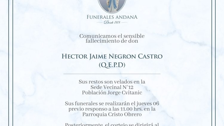 Hector Jaime Negron Castro