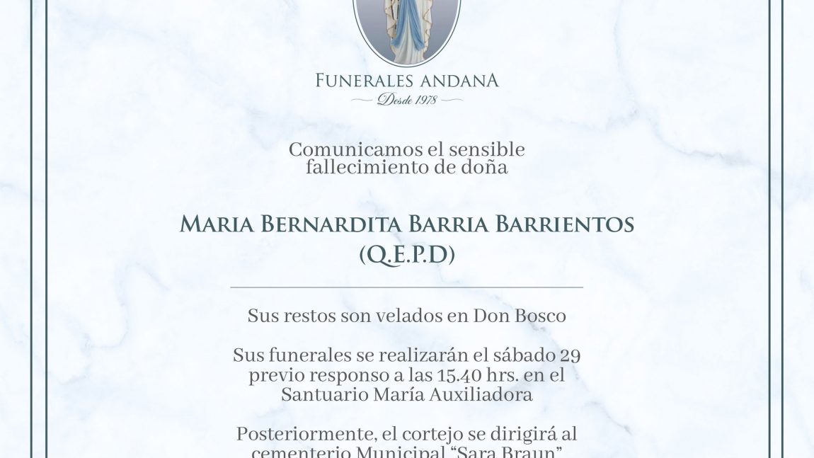 María Bernardita Barria Barrientos