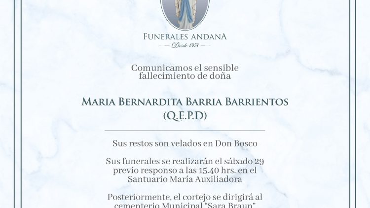 María Bernardita Barria Barrientos