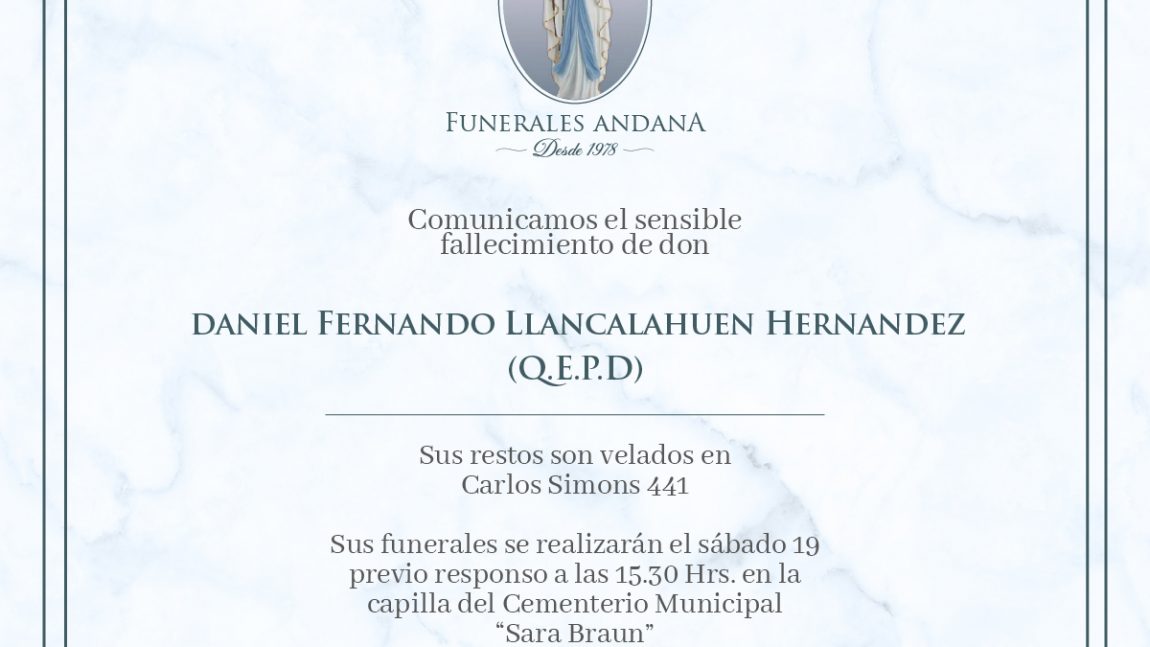 Daniel Fernando Llancalahuen Hernandez