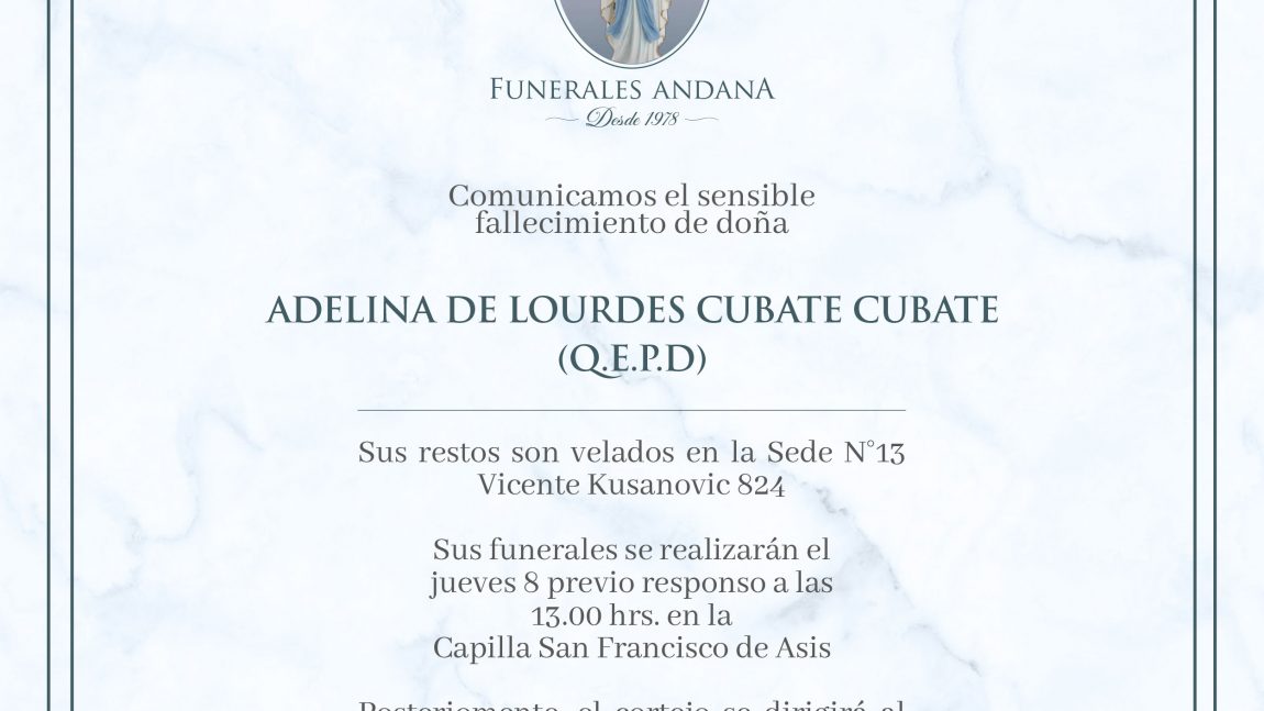 Adelina de Lourdes Cubate Cubate