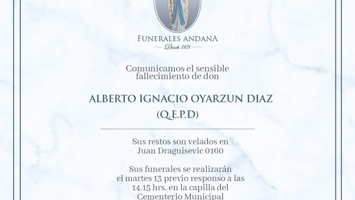 Alberto Ignacio Oyarzun Diaz