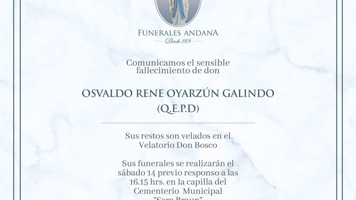 Osvaldo Rene Oyarzún Galindo