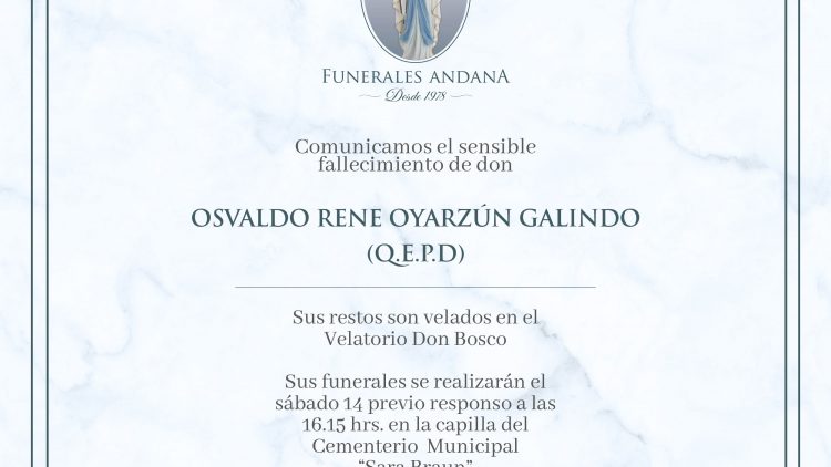 Osvaldo Rene Oyarzún Galindo