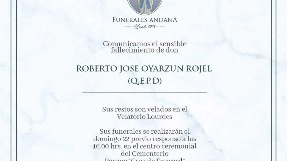 Roberto Jose Oyarzun Rojel