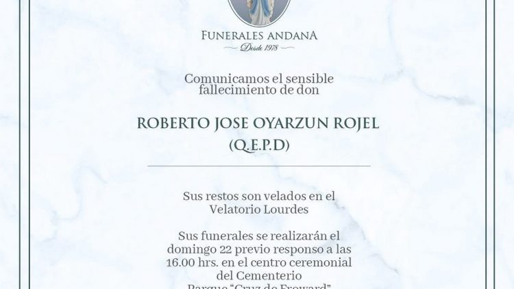 Roberto Jose Oyarzun Rojel
