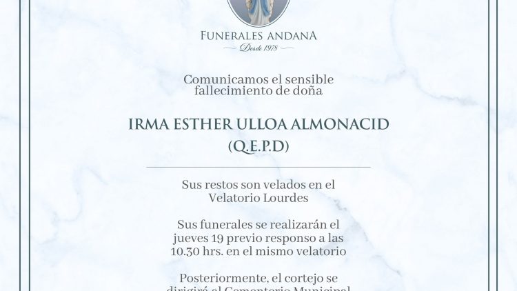 Irma Esther Ulloa Almonacid