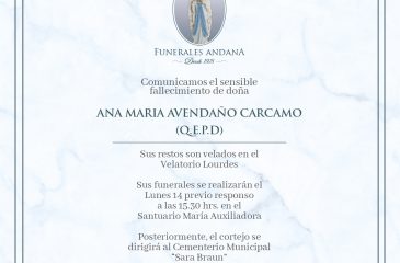 Ana Maria Avendaño Carcamo