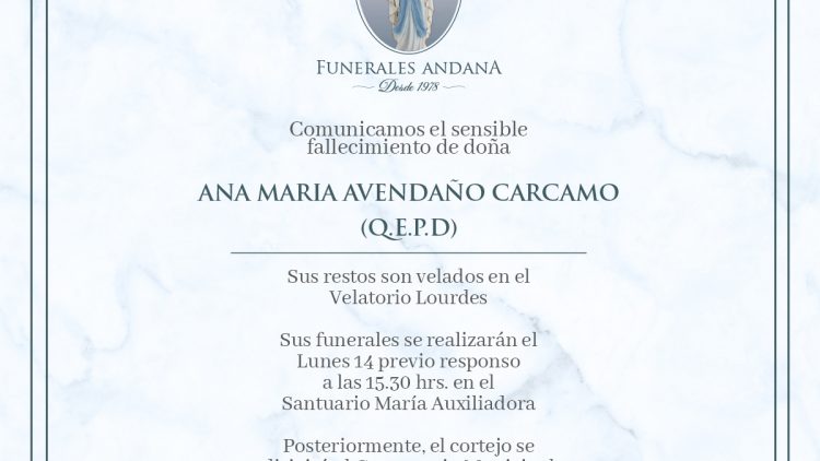 Ana Maria Avendaño Carcamo