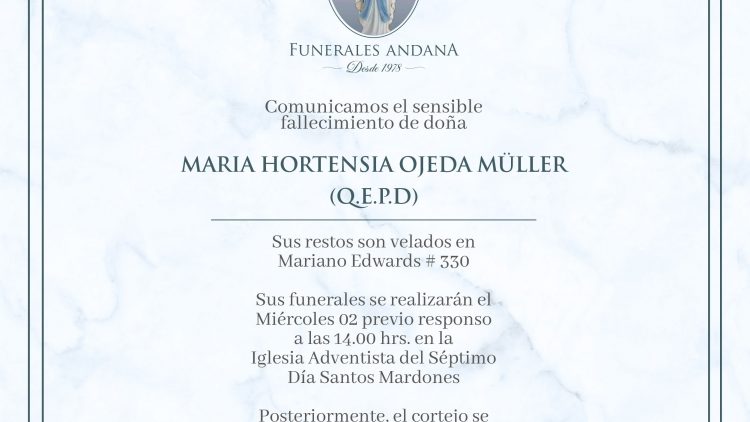 María Hortensia Ojeda Müller