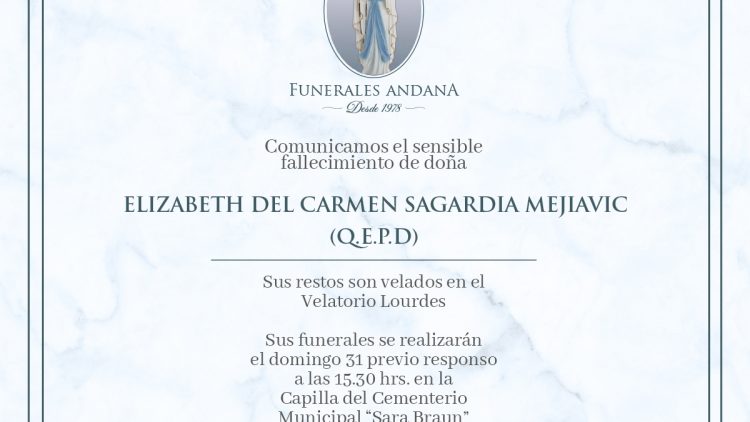 Elizabeth del Carmen Sagardia Mejiavic