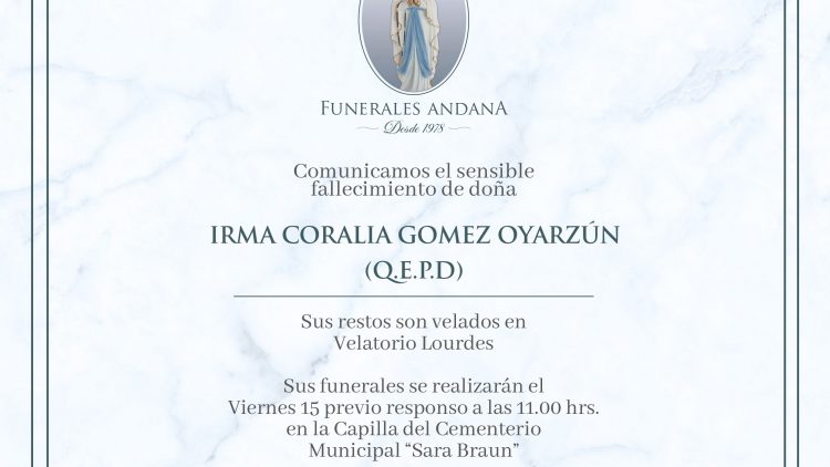 Irma Coralia Gómez Oyarzún