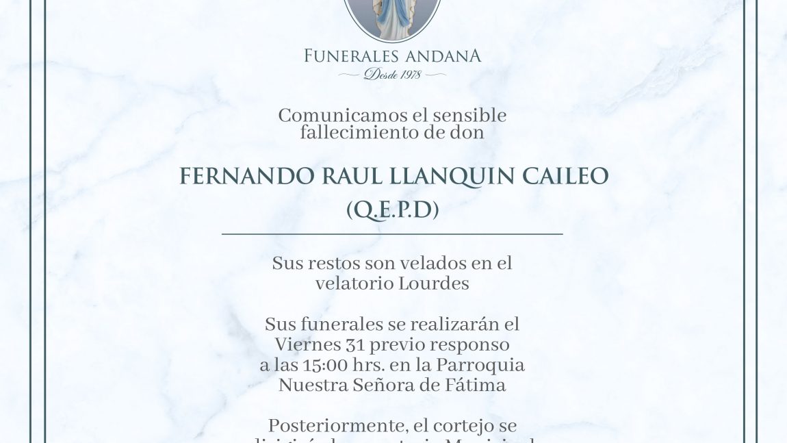 Fernando Raul Llanquin Caileo