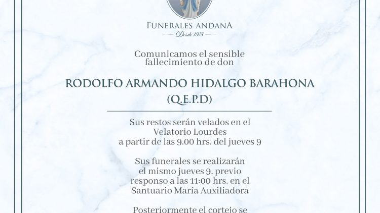 Rodolfo Armando Hidalgo Barahona