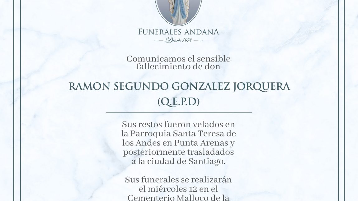 Ramon Segundo Gonzalez Jorquera