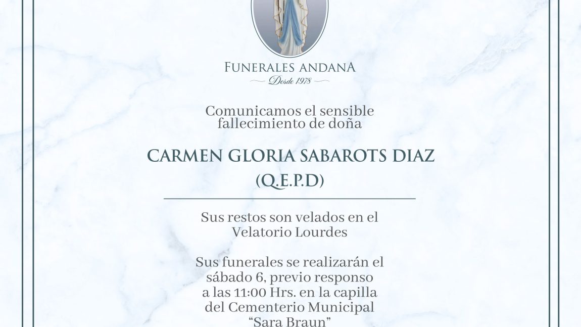 Carmen Gloria Sabarots Diaz