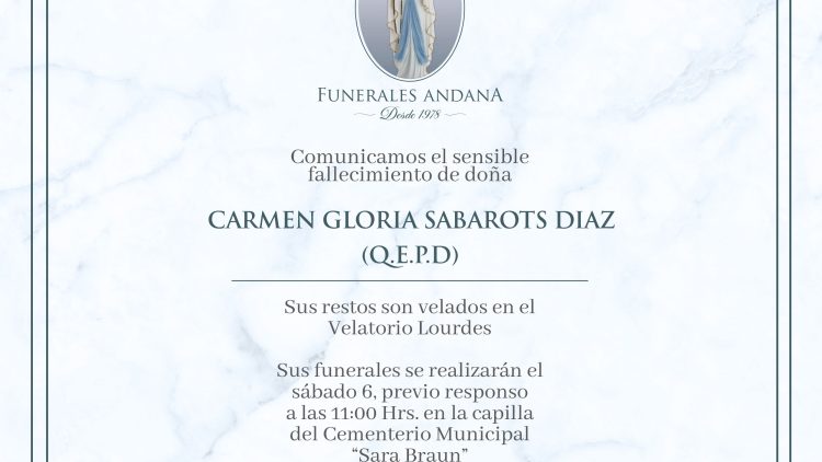 Carmen Gloria Sabarots Diaz