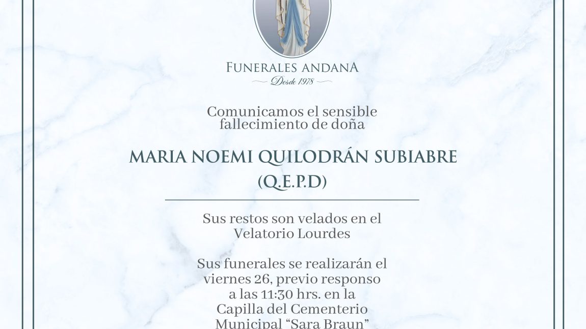 Maria Noemi Quilodrán Subiabre