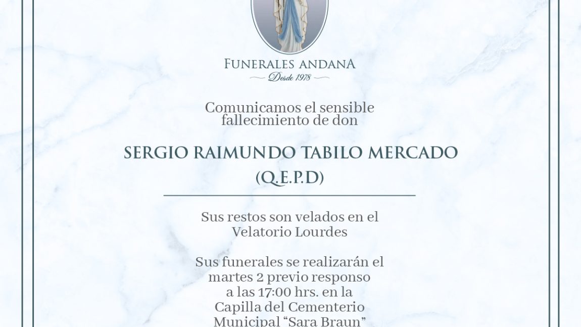 Sergio Raimundo Tabilo Mercado