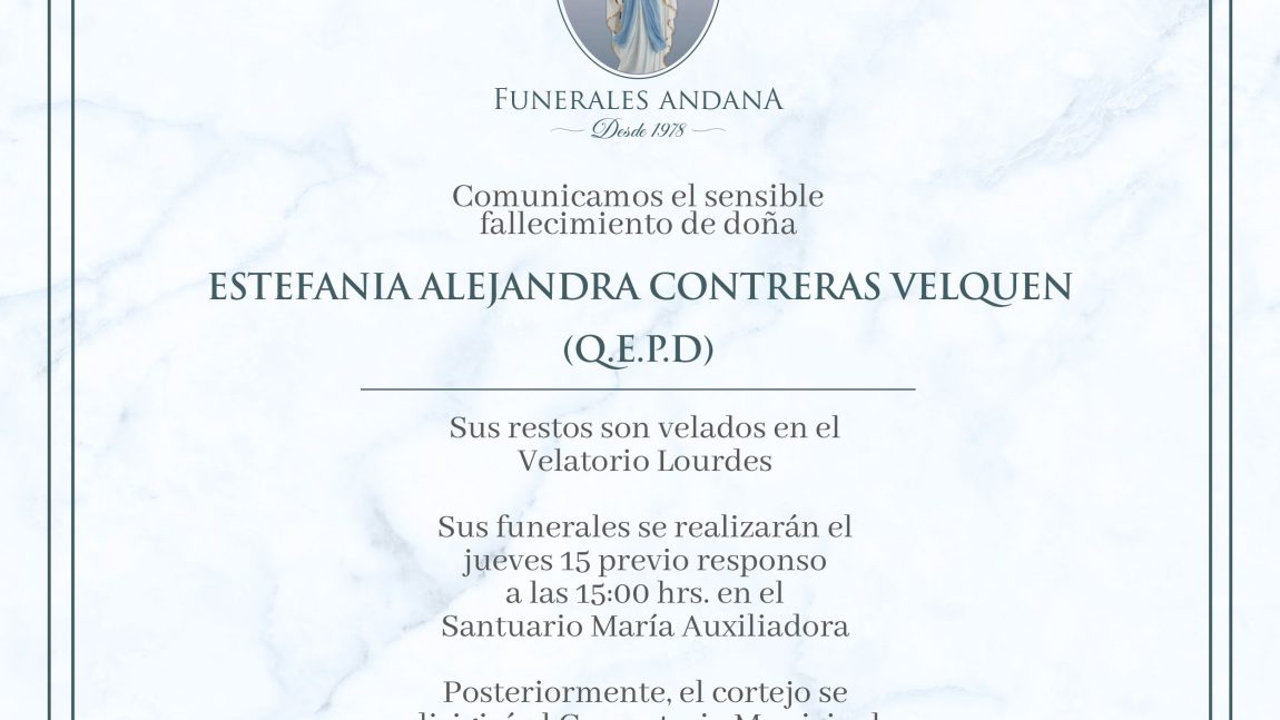 Estefania Alejandra Contreras Velquen