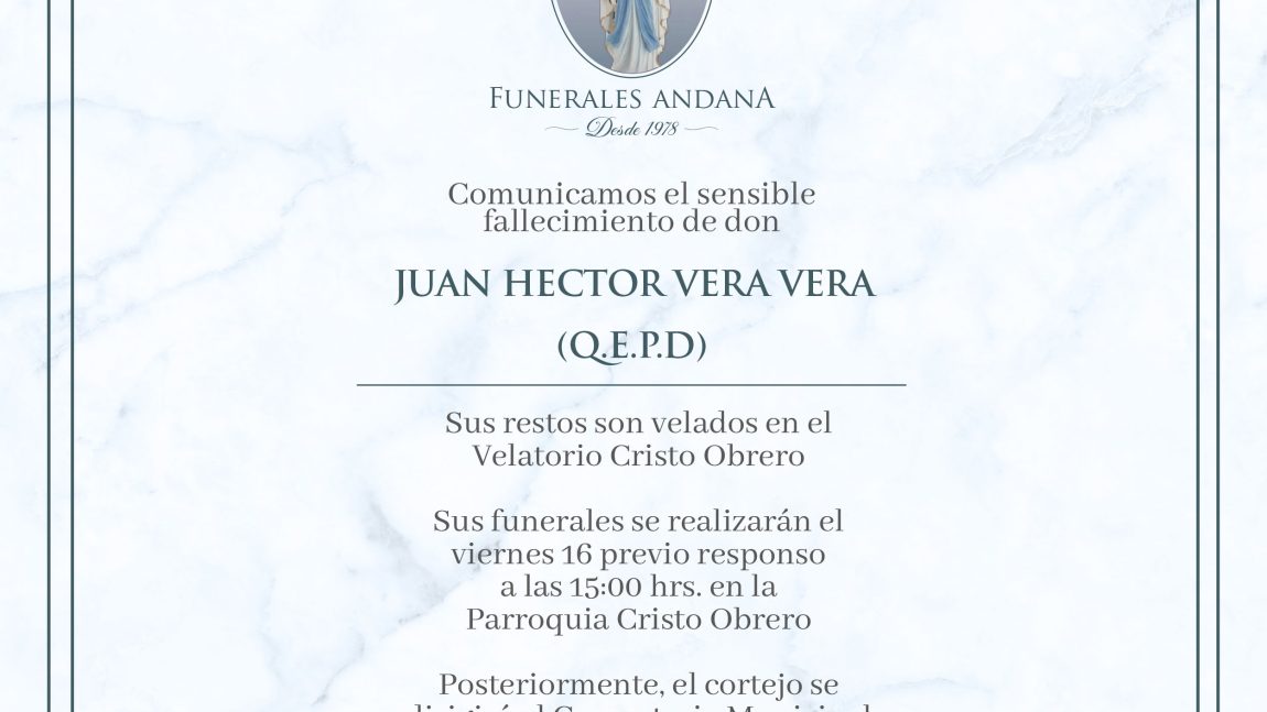 Juan Hector Vera Vera