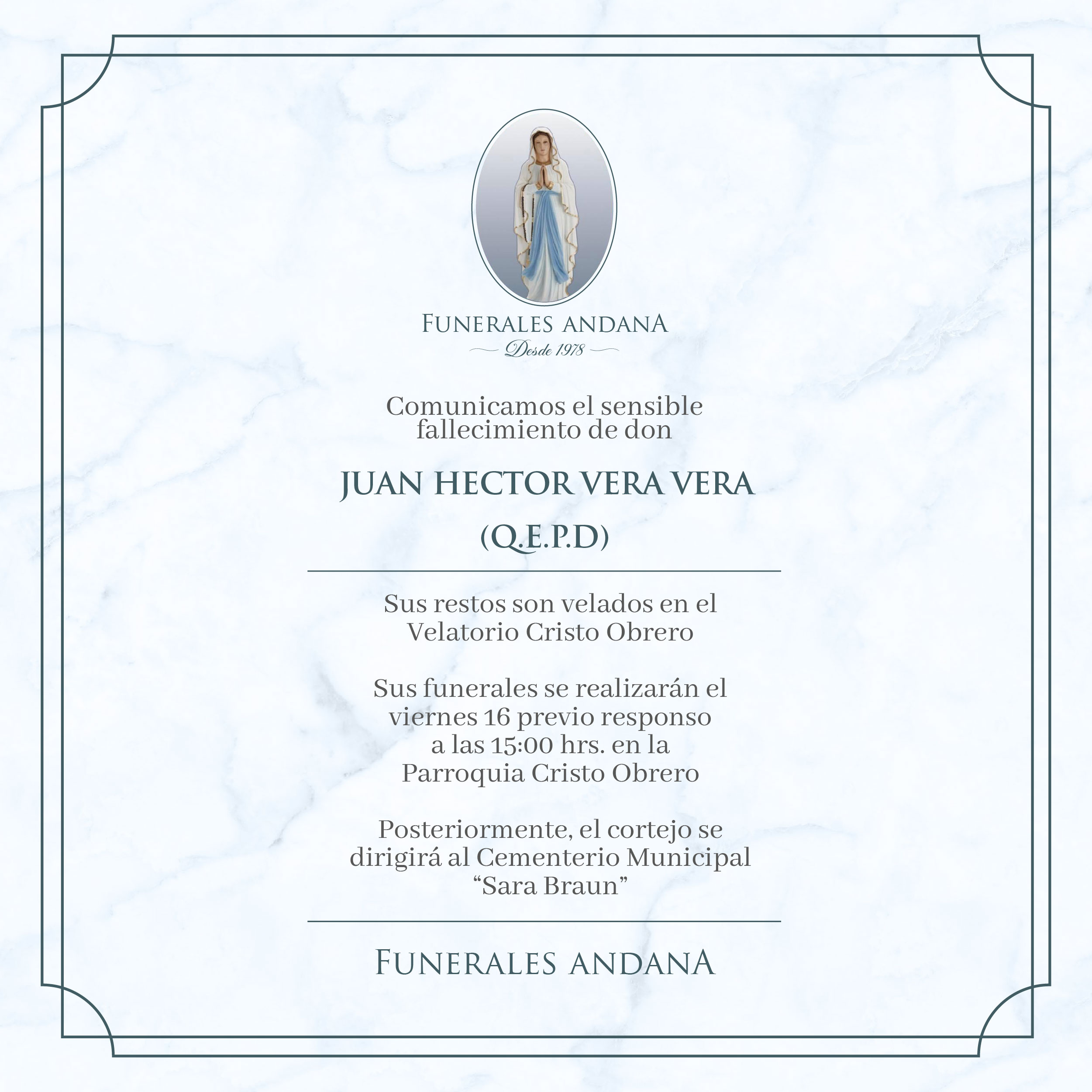 Juan Hector Vera Vera