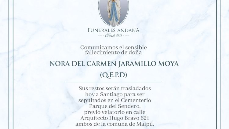 Nora Del Carmen Jaramillo Moya