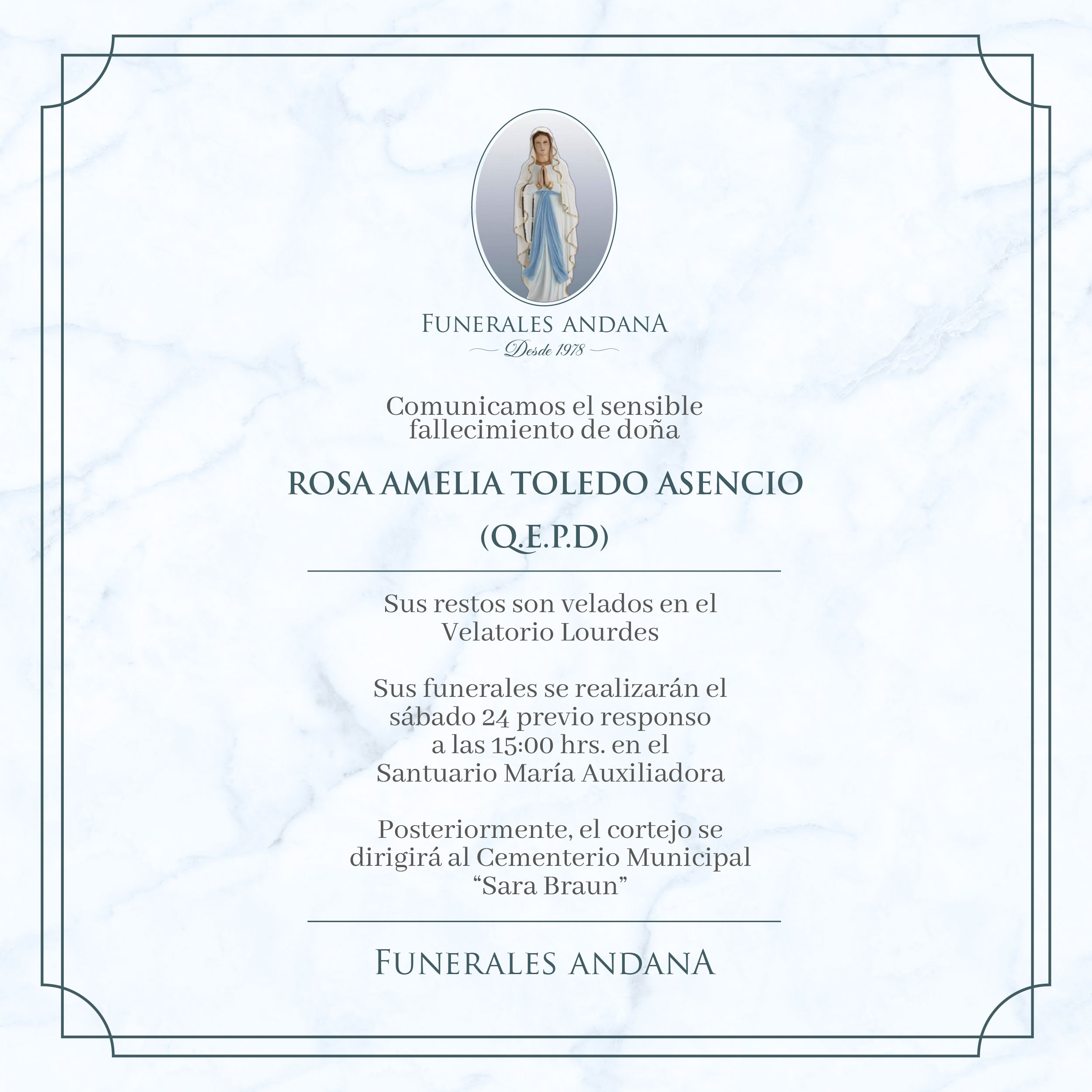 Rosa Amelia Toledo Asencio