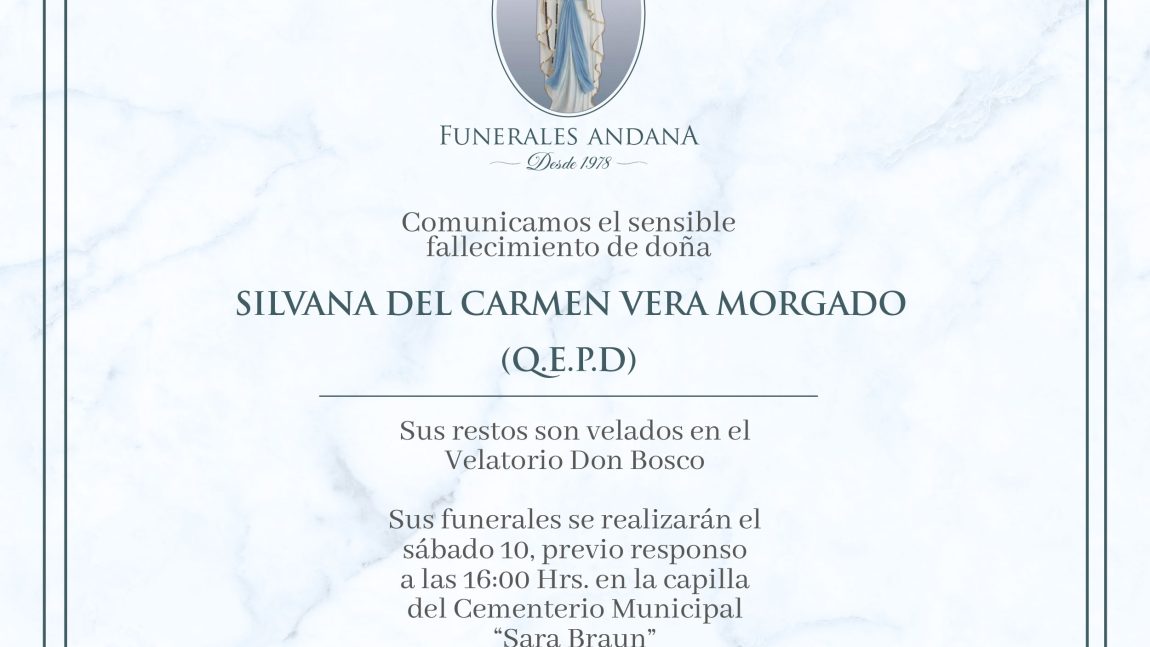Silvana Del Carmen Vera Morgado