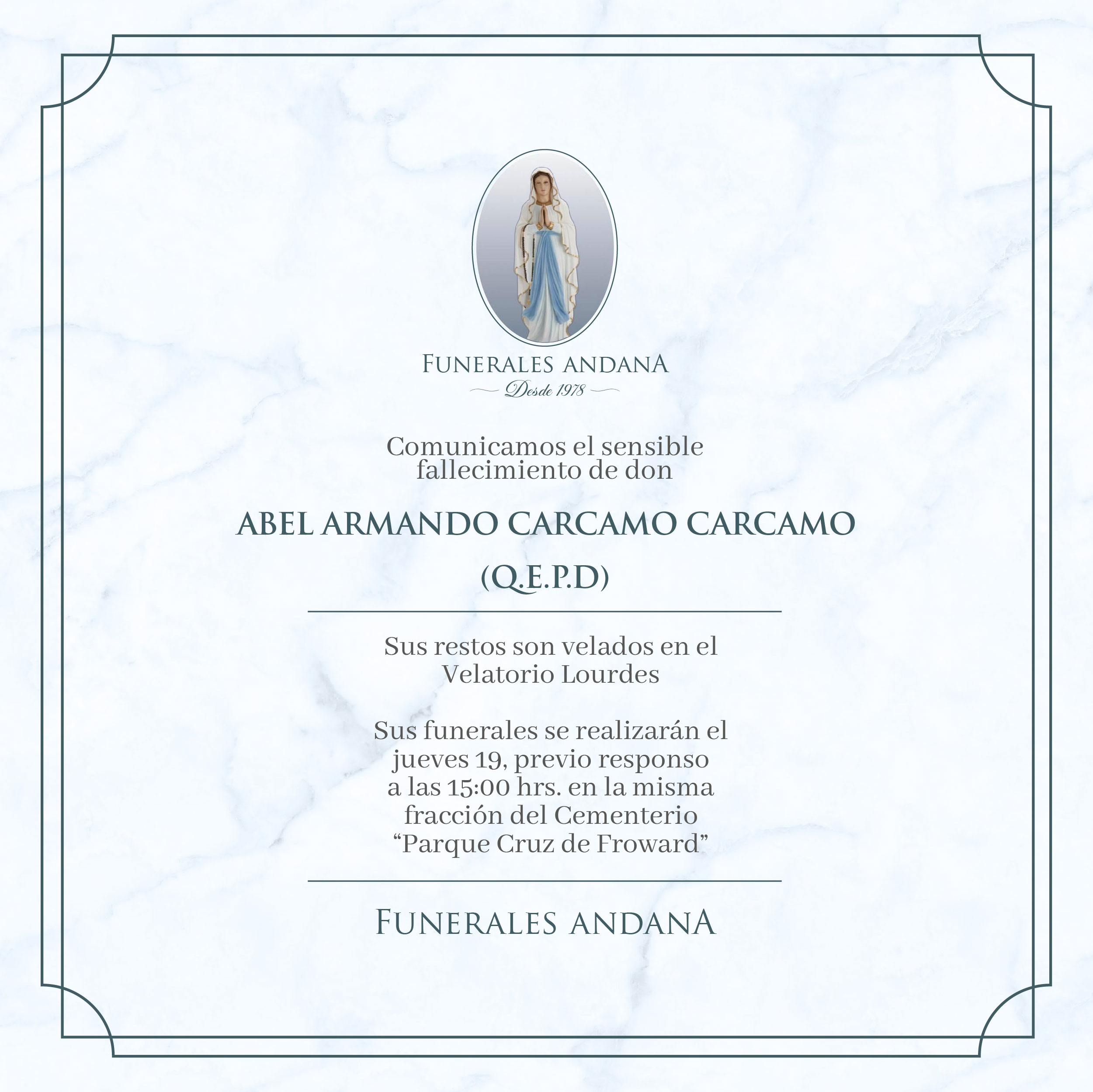 Abel Armando Carcamo Carcamo