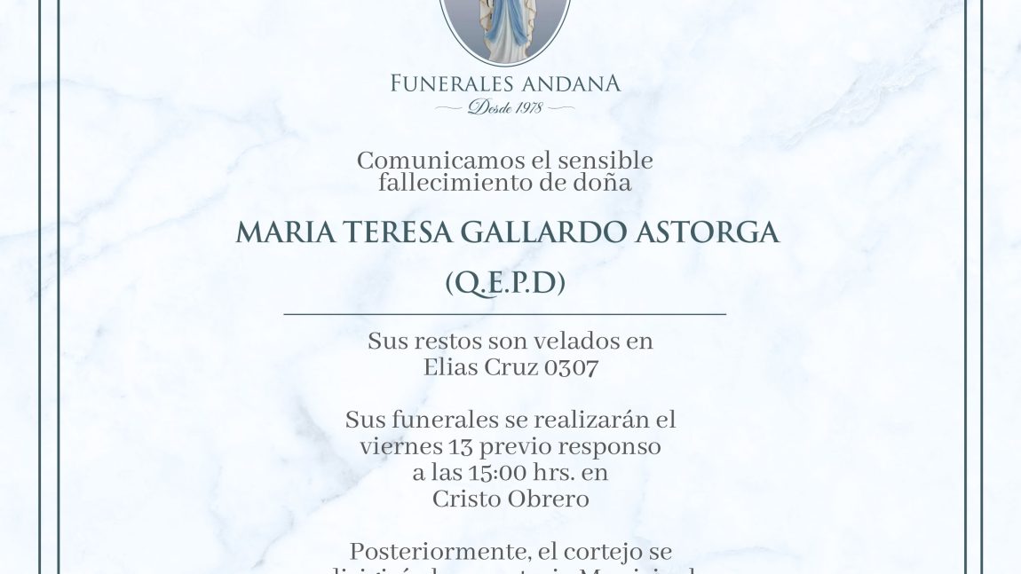 Maria Teresa Gallardo Astorga