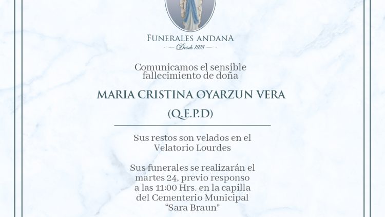 Maria Cristina Oyarzun Vera