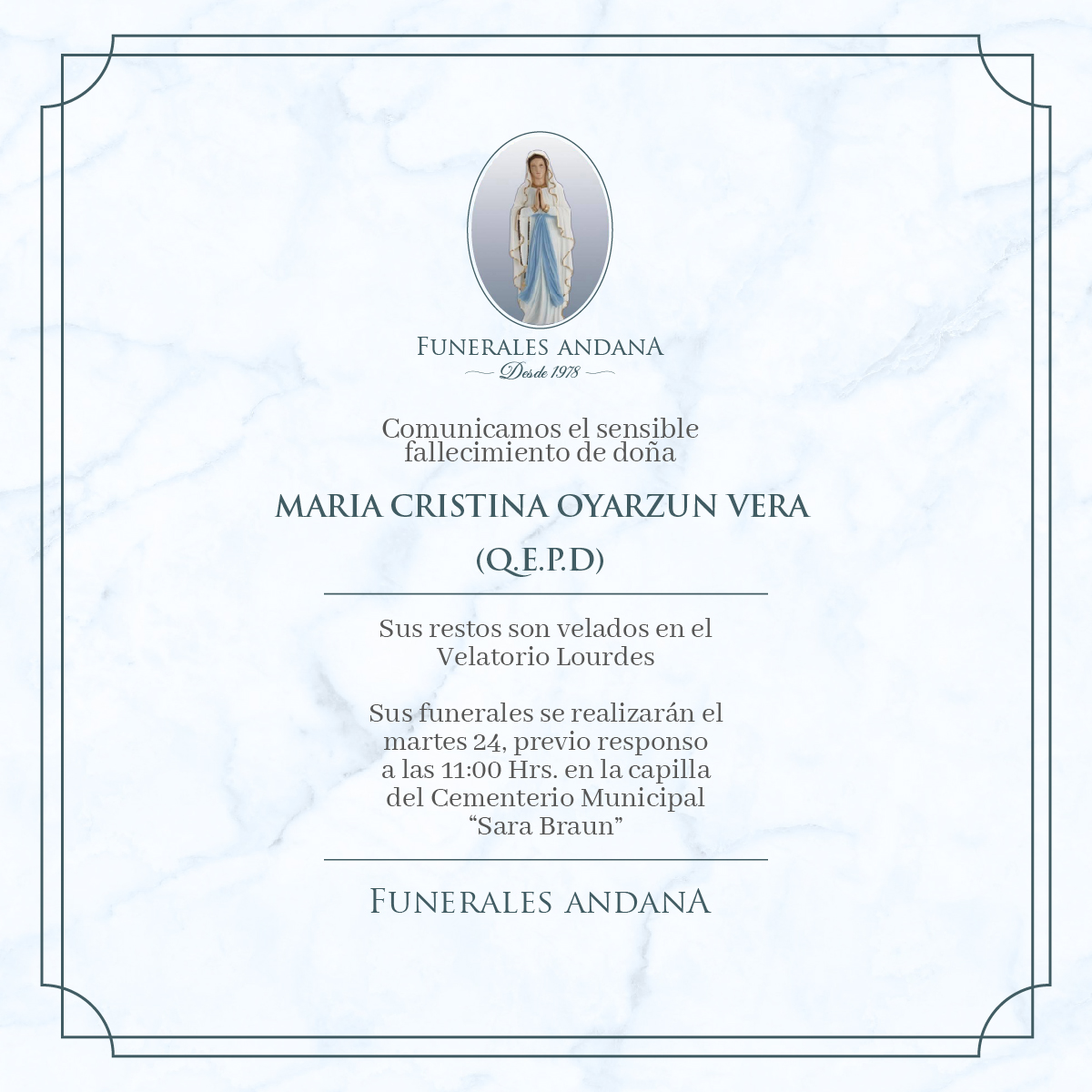 Maria Cristina Oyarzun Vera