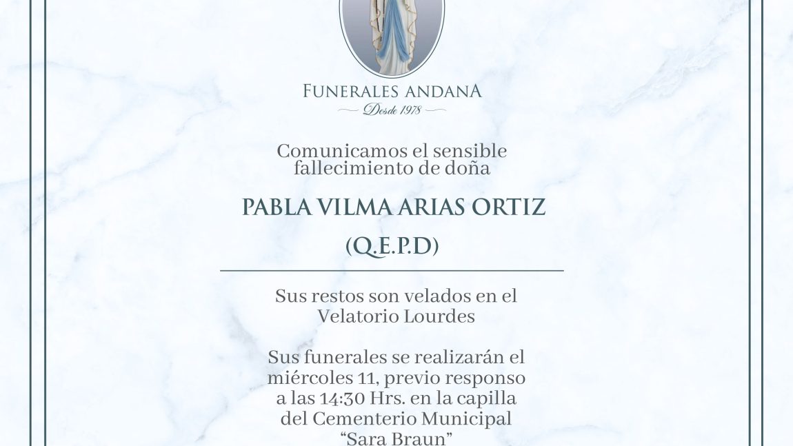 Pabla Vilma Arias Ortiz