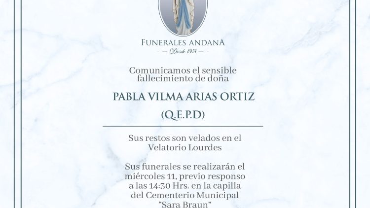 Pabla Vilma Arias Ortiz