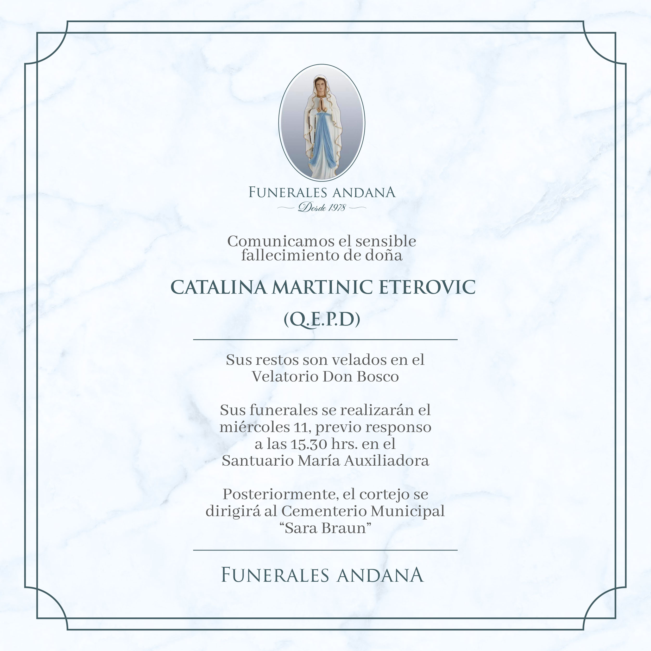 Catalina Martinic Eterovic