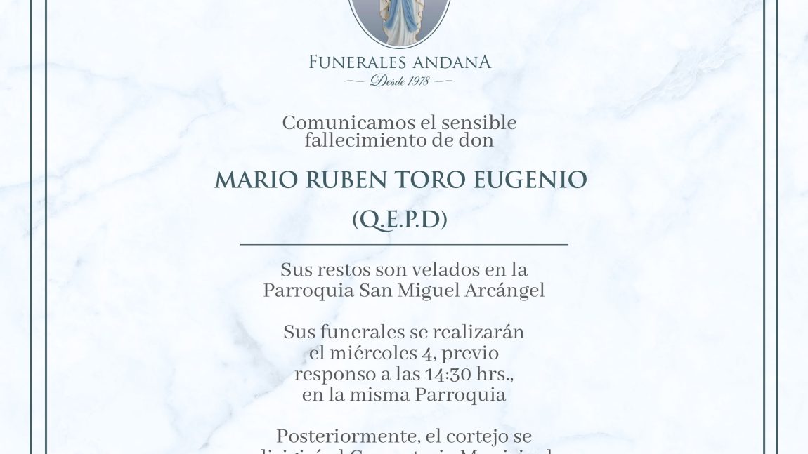 Mario Ruben Toro Eugenio