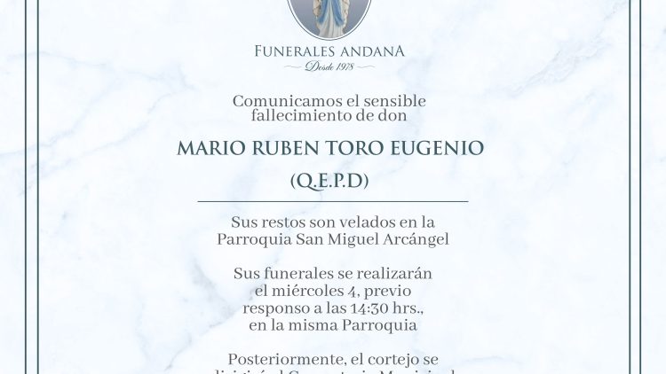 Mario Ruben Toro Eugenio