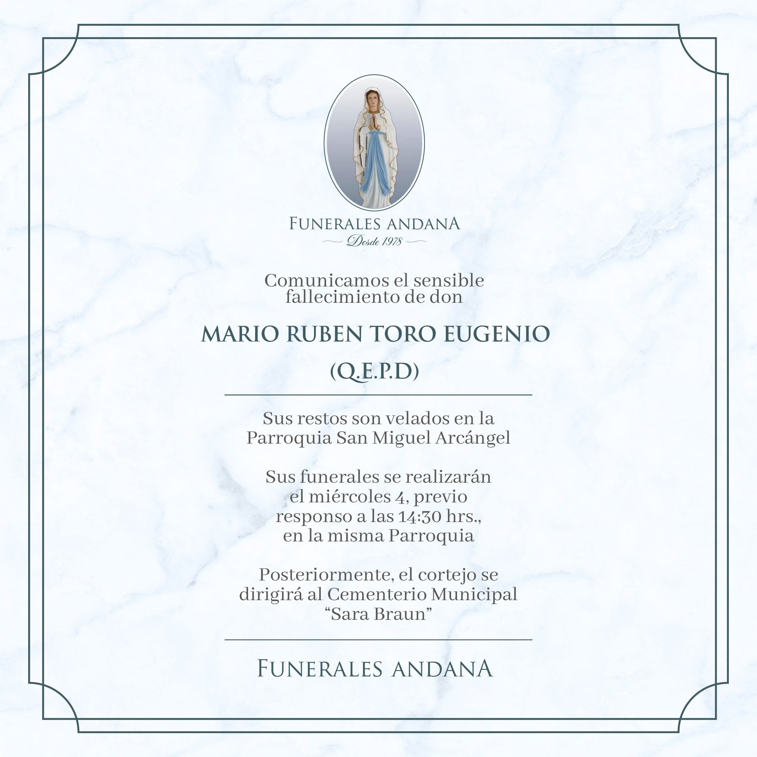 Mario Ruben Toro Eugenio