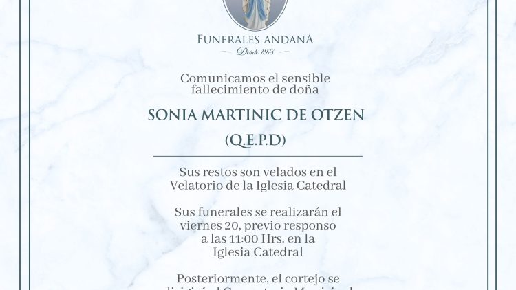 Sonia Martinic De Otzen