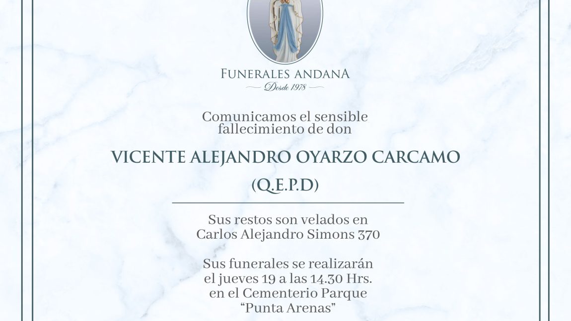 Vicente Alejandro Oyarzo Carcamo