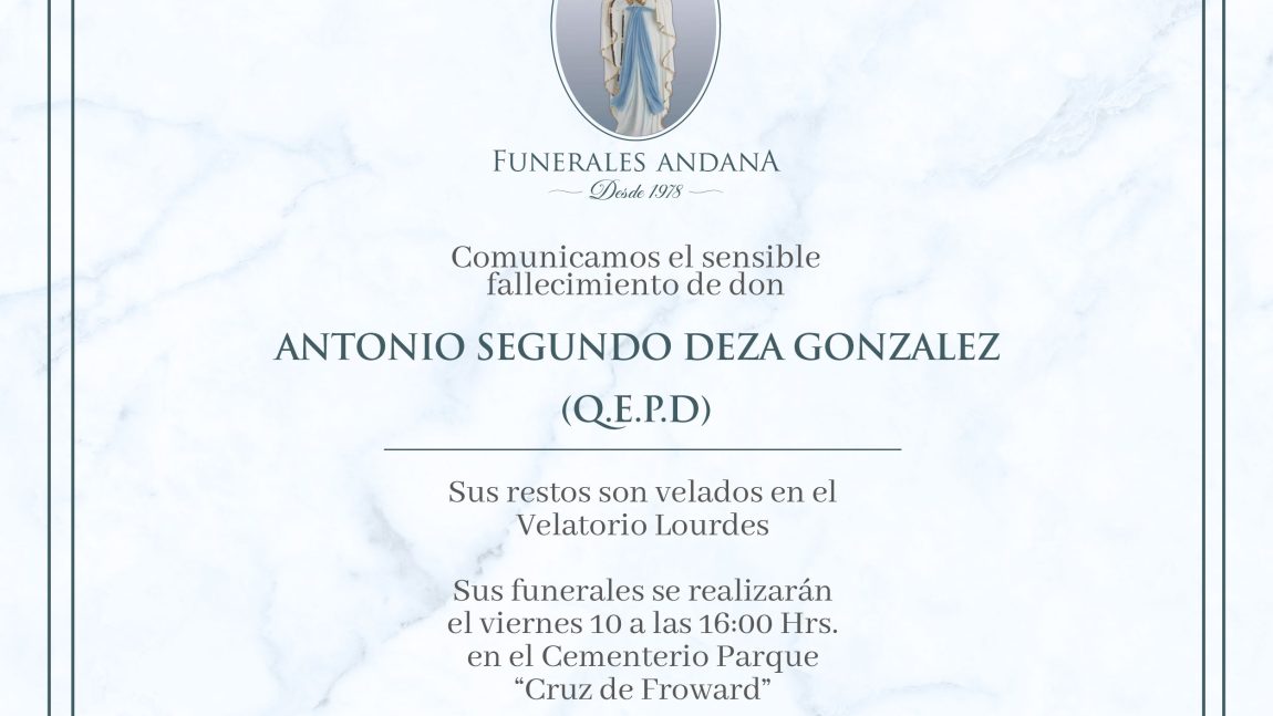 Antonio Segundo Deza Gonzalez