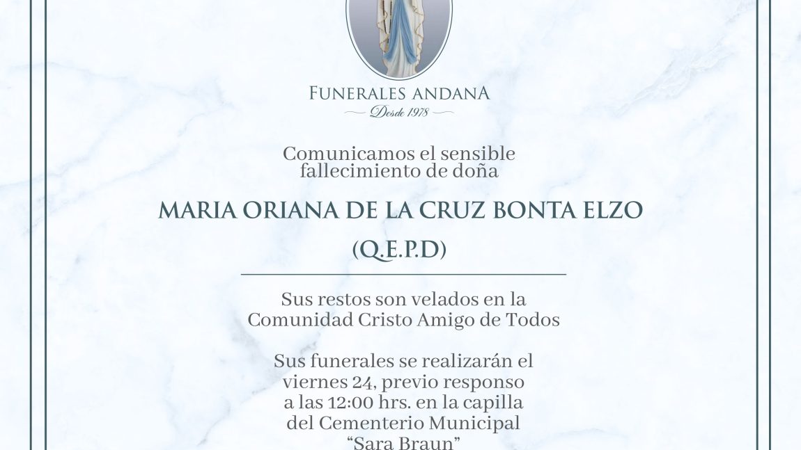 Maria Oriana De La Cruz Bonta Elzo