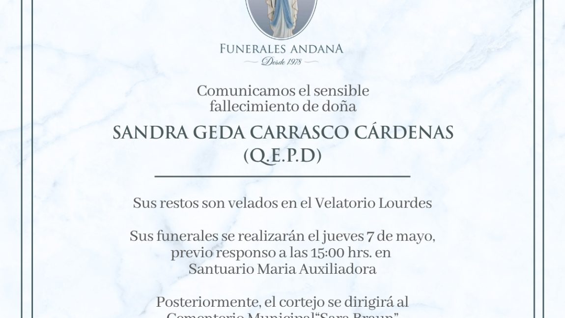 SANDRA GEDA CARRASCO CÁRDENAS