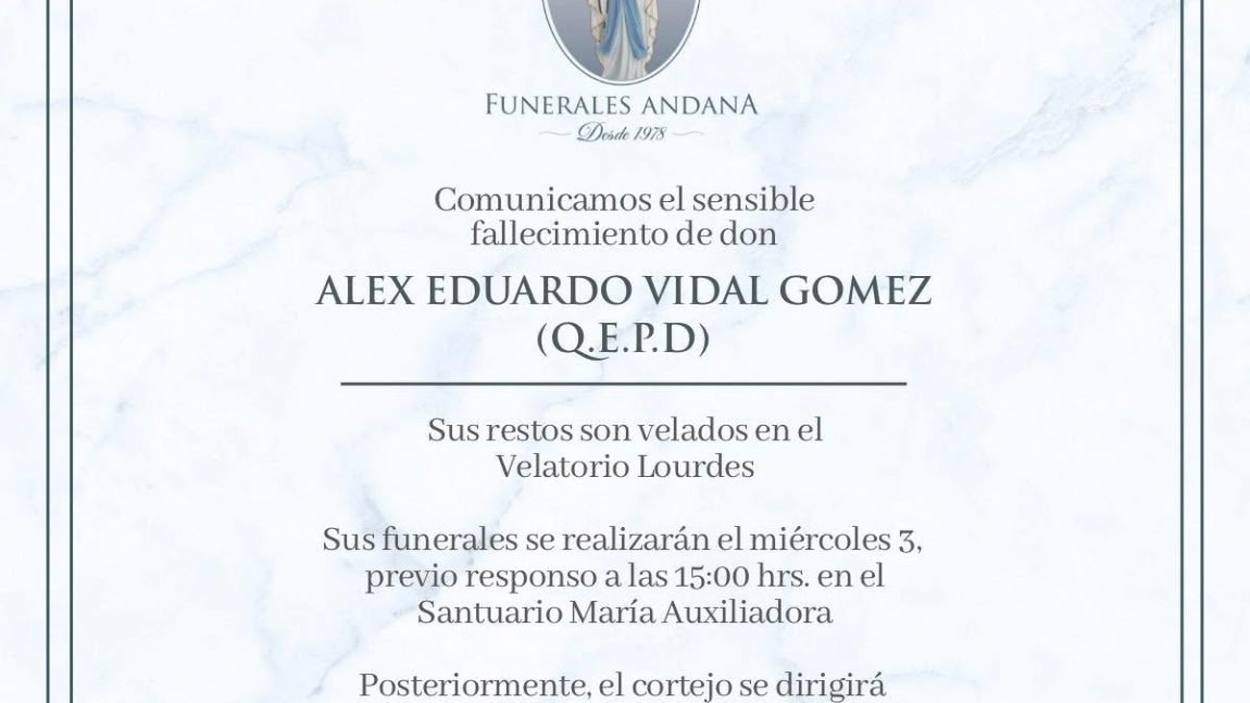 Alex Eduardo Vidal Gómez