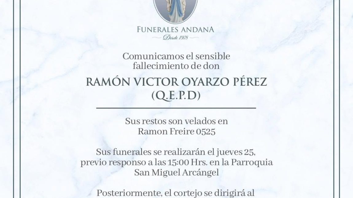 Ramón Víctor Oyarzo Pérez