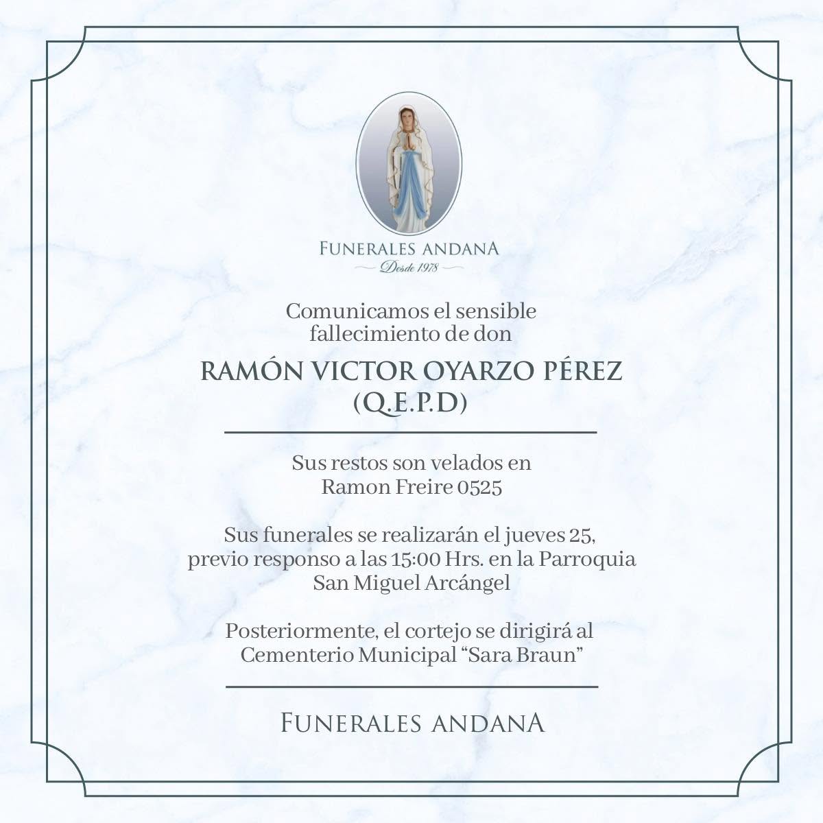 Ramón Víctor Oyarzo Pérez