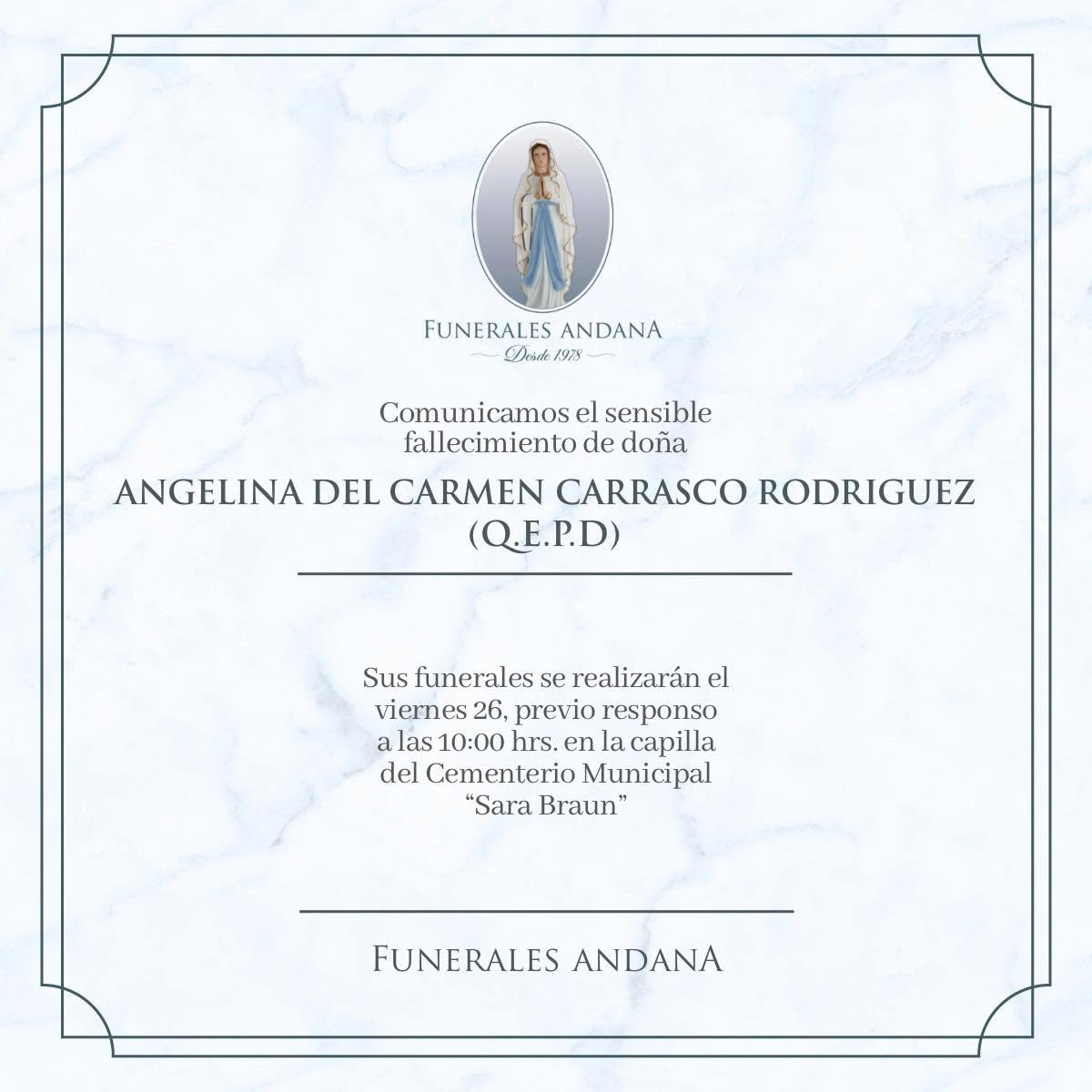 Angelina del Carmen Carrasco Rodríguez